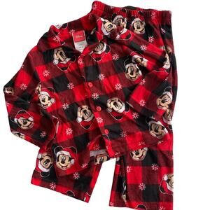 Disney Mickey Mouse Holiday Pajamas Sz 3T Mickey Mouse Pajamas